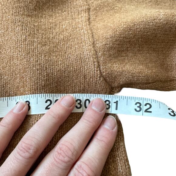 NEW Beryll Cropped Cashmere Cardigan Coat Camel - Picture 8 of 10